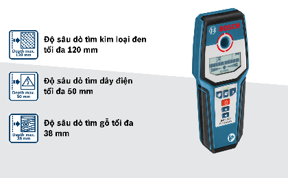 Máy dò đa năng Bosch GMS 120
