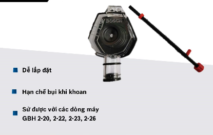 Đầu nối hút bụi máy khoan GDE 24