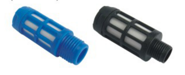 Plastic Muffler (blue/black) PSU series
