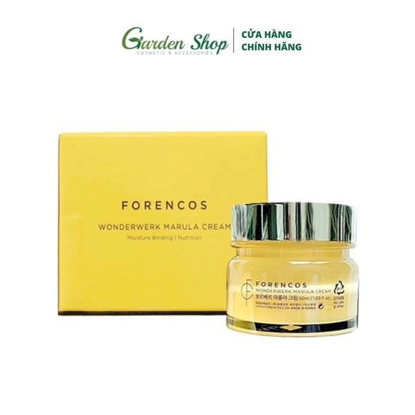 Kem Dưỡng Ẩm, Trắng Da, Cải Thiện Nám, Ngăn Ngừa Lão Hóa Da Ban Đêm Forencos Wonderwerk Marula Cream 50ml
