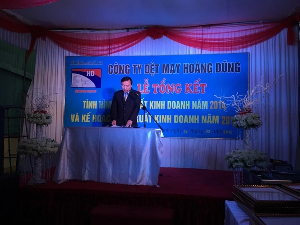 Lễ tổng kết cuối năm 2014 của Cty Dệt may Hoàng Dũng