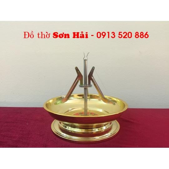 Khay đốt hương (nhang) vòng, loại hương vòng cháy 24h/nén, rộng 19cm, cao 19cm