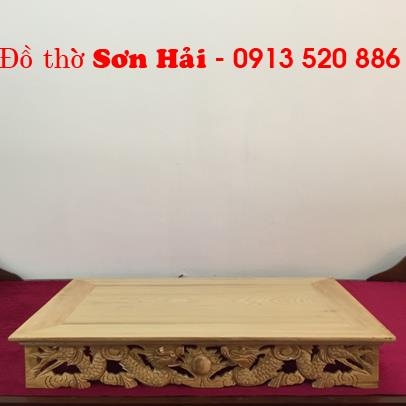 Bàn thờ treo tường đẹp nhất bằng gỗ Pơ mu, kích thước 117cm x 61cm