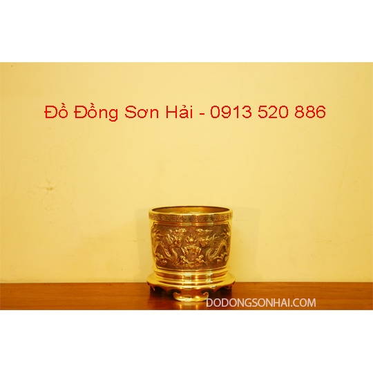 Mua bát hương đẹp ở đâu, bát hương đồng rộng 18cm, cao 18cm, mã A3