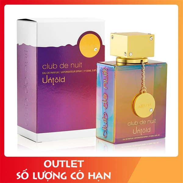 Nước Hoa Chiết Unisex Armaf Club De Nuit Untold EDP 105ml Quyến rũ & Cuốn hút – OL1934