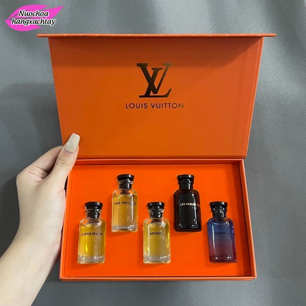 Nước hoa nữ Louis Vuitton Mini Giftset - Set nước hoa mini 5 x10ml với 5 mùi - XT326.