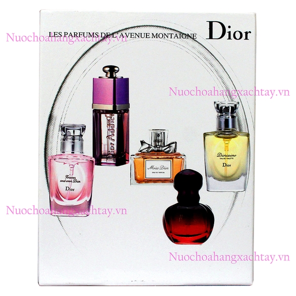 Bộ 5 chai x 7.5 ml Dior Les Parfums De L'avenue Montaigne XT0060
