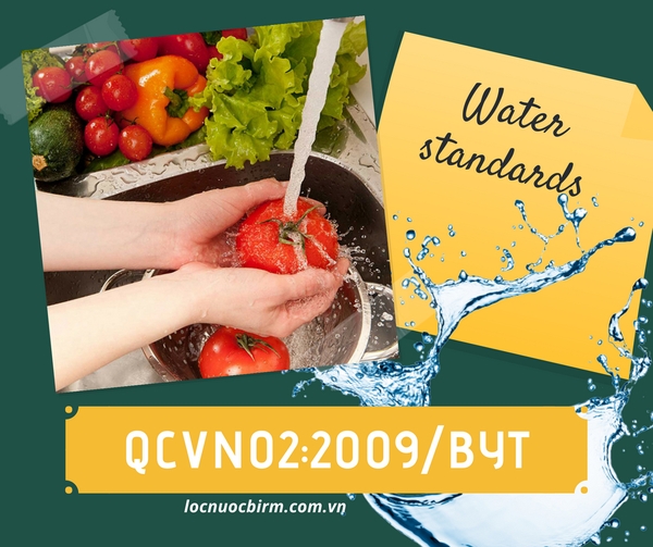 Tiêu chuẩn nước sinh hoạt QCVN02: 2009/BYT