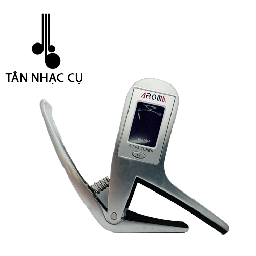 Capo Tuner Đàn Guitar Ukulele Aroma AC05