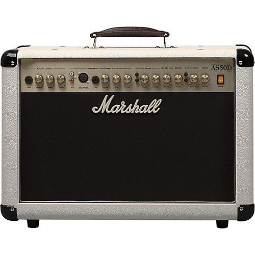 Ampli Marshall AS50DC Limited Edition 50W Acoustic Guitar Combo Amp Cream