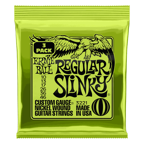 Dây Đàn Guitar Điện Ernie Ball 3221 Regular Slinky Nickel Wound - Cỡ .010-.046