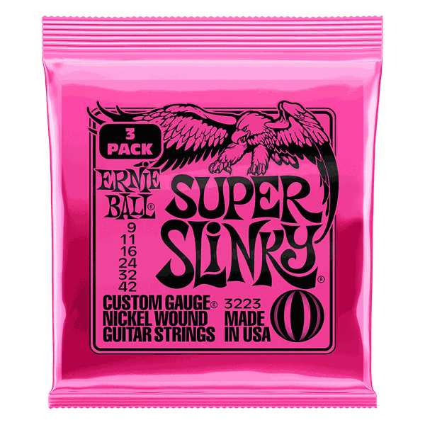 Dây Đàn Guitar Điện Ernie Ball 3223 Super Slinky Nickel Wound - Cỡ .009-.042