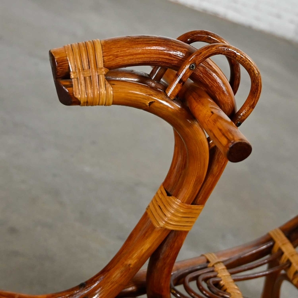 Vintage rattan rocking horse Ride On Kid Toy