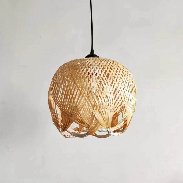 Luxurious Rattan lampshade design interlocking frames