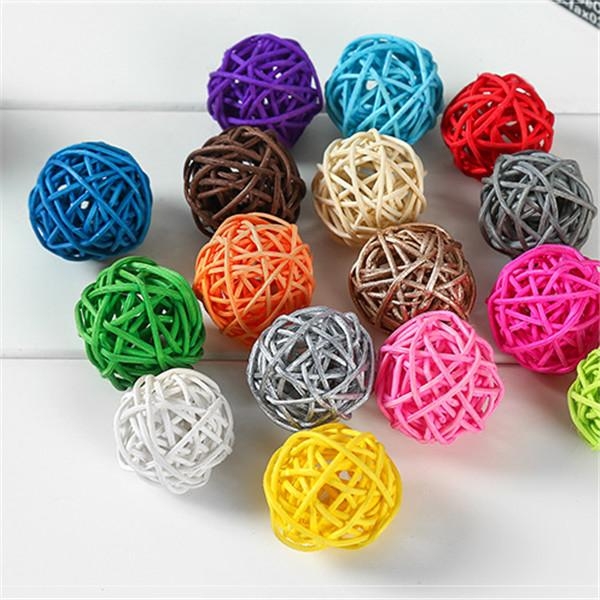 Rattan Ball colorful for decoration