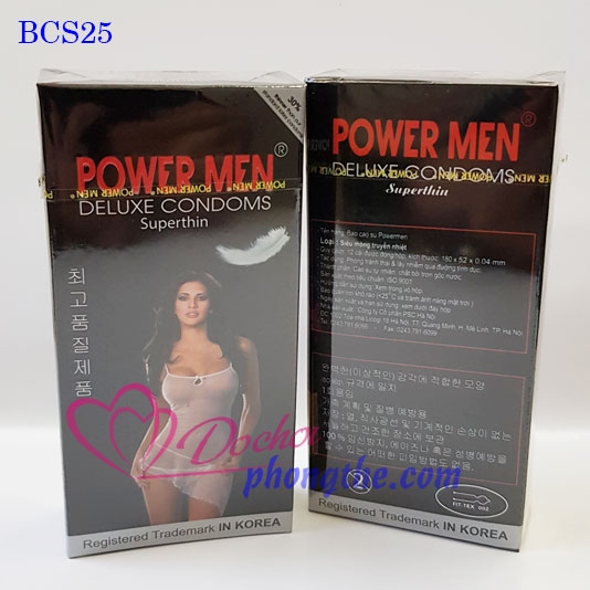 Bao cao su Power men superthin siêu mỏng