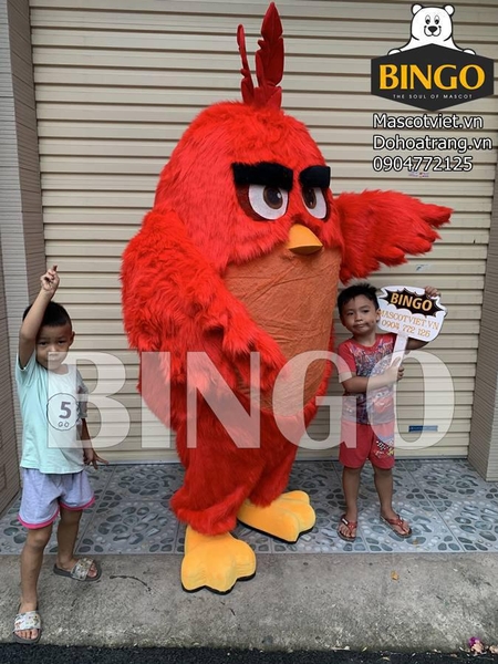 mặt trước mascot angry birds