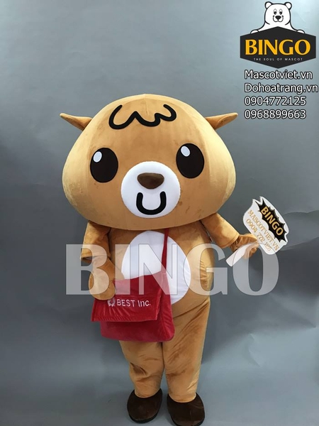 Mascot gấu nâu 03