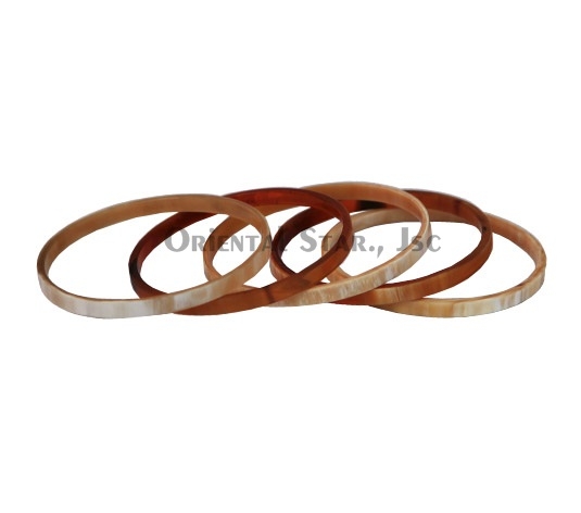 Horn bangle bracelet