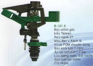 Béc tưới chỉnh góc BB121 X