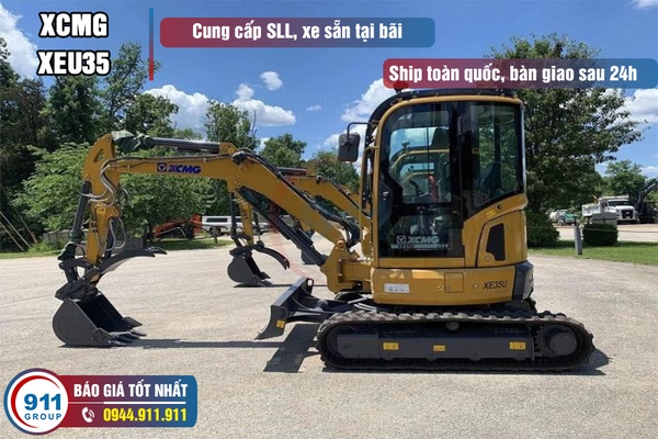 Máy xúc đào bánh xích XCMG gầu 0.11 m3 Model: XEU35