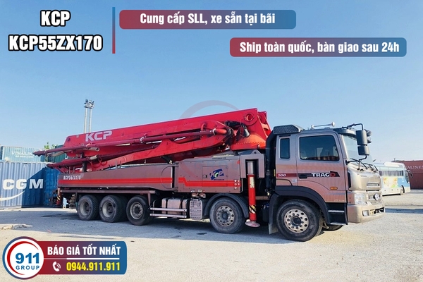 Bơm cần nội địa Hàn KCP 55M - KCP55ZX170 xe cơ sở Hyundai Trago