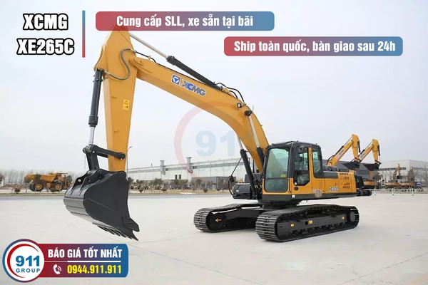 Máy xúc đào bánh xích XCMG gầu 1.25 m3 Model: XE265C