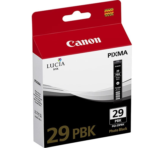 Hộp mực in phun màu Canon PGI-29 Y/R/PM/PC/PBK/MBK/M/LGY/GY/DGY/C chính hãng