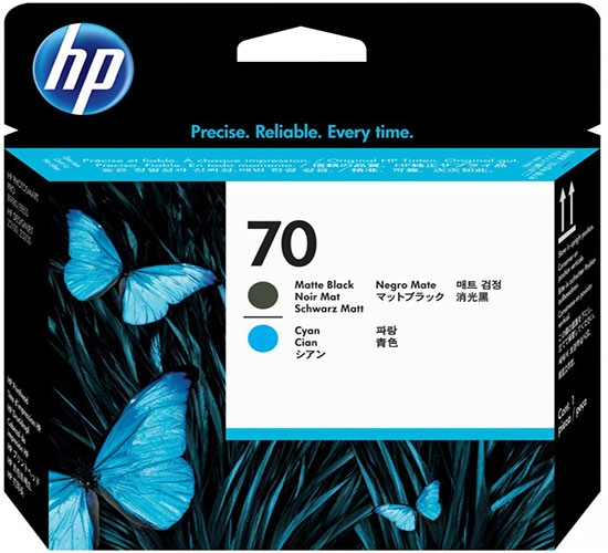 Đầu phun HP 70 Matte Black and Cyan Printhead