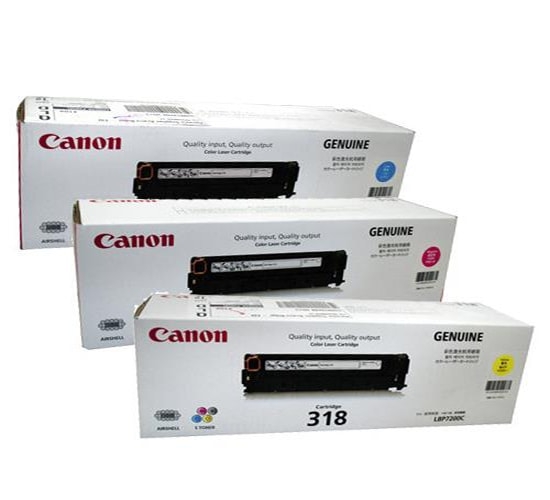Hộp mực laser màu Canon - Cartridge 318 C/M/Y chính hãng