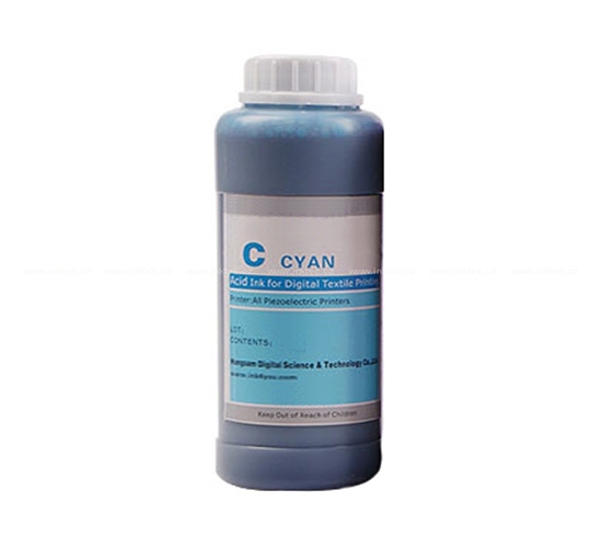 Mực in trực tiếp trên vải lụaTextile pigment ink 500 ml  (Cyan)