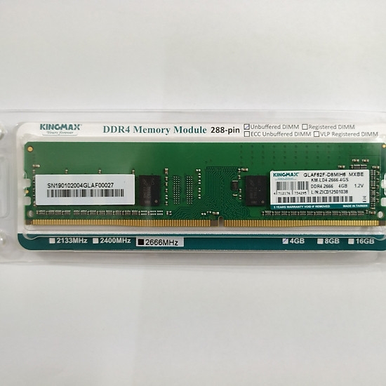 Bộ nhớ trong Kingmax  4GB - DDR4 - Bus 2666- PC