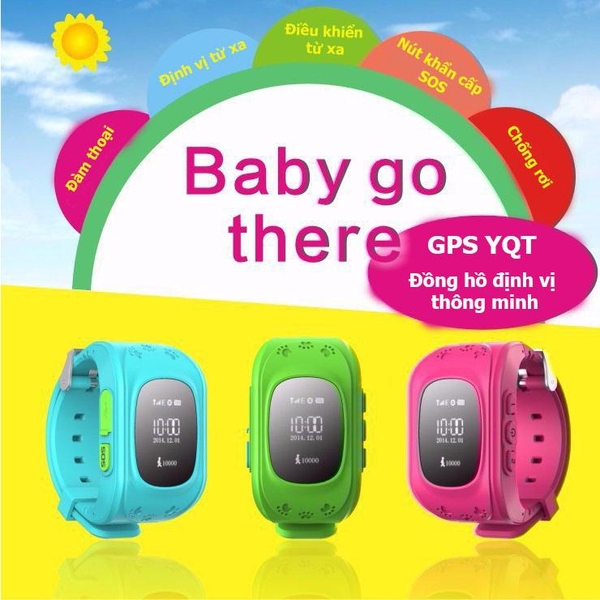 Đồng Hồ Giám Sát Trẻ Em -  YQT GPS -  Màu Xanh Lá Cây