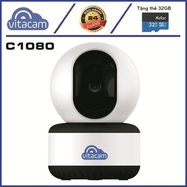 VITACAM C1080 - 2.0Mpx Full 1080P - Lens 2.8mm góc quan sát siêu rộng