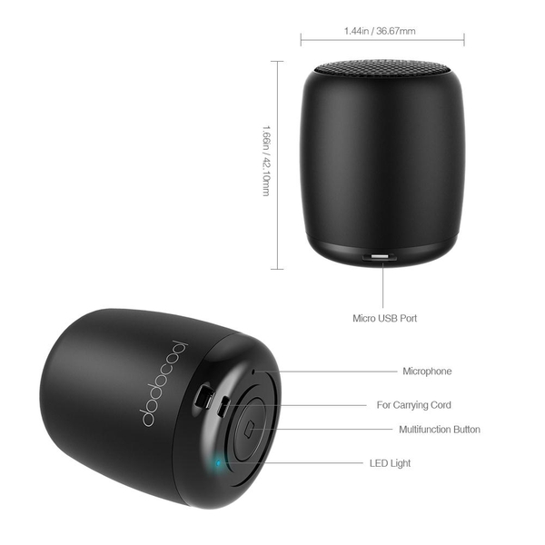 Dodocool DA84B - Loa Bluetooth siêu mini, đàm thoại & selfie