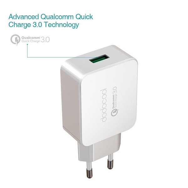 DODOCOOL DA56WEU , BỘ SẠC TÍCH HỢP CÔNG NGHỆ SẠC NHANH QUICK CHARGE 3.0, TIÊU CHUẨN CHÂU ÂU