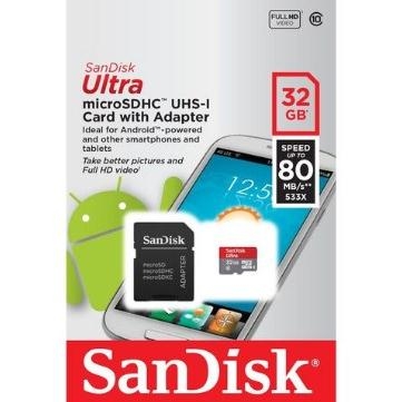 THẺ NHỚ SANDISK MICRO SDHC ULTRA III 32GB 80MB/S