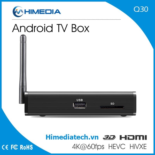 HIMEDIA Q30 - Xem Netflix 4K - Android 7.0, chuyên dụng giải trí, nghe nhạc