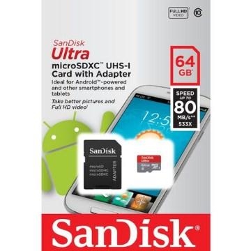 THẺ NHỚ SANDISK MICRO SDXC ULTRA III 64GB 80MB/S