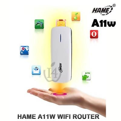 Thiết Bị Cắm SIM 3G Phát WIFI HAME A11W - Power bank 1800mAh