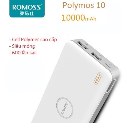 Romoss Polymos 10 - 10400mAh: Sạc dự phòng cao cấp nhất Ro