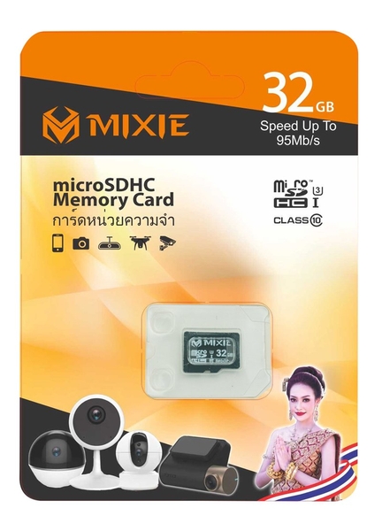 Thẻ nhớ Mixie 32GB U3 Micro TF tốc độ ghi 70M/s Chính hãng thương hiẹu Thái Lan