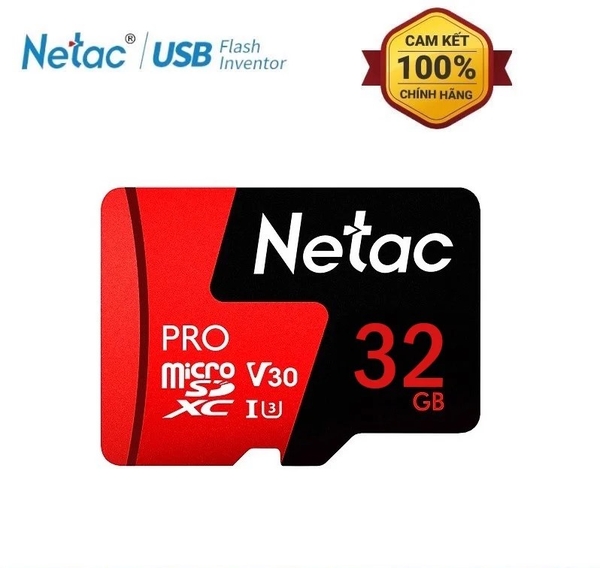 Thẻ nhớ Netac 32GB U3 pro Micro TF Tốc độ 95MB/S CHÍNH HÃNG