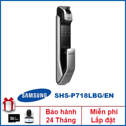 Khóa Cửa Vân Tay Samsung SHS-DP718 - chính hãng