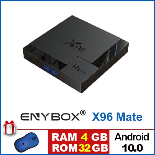 Android TV box X96 mate - Ram 4G, Rom 32G - Android 10.0 - Giao hàng ngay