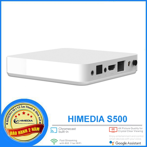 HIMEDIA S500 - Android TV chính chủ google 9.0, Ram 2G, có cổng quang. Android tv box siêu phẩm 2020