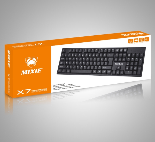 Bàn phím có dây Mixie X7 - Dùng cho văn phòng, chơi game -  Chính hãng phân phối