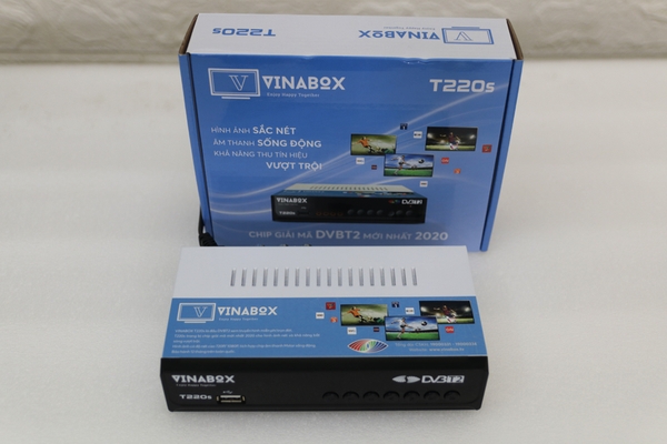 VINABOX T220S – ĐẦU KTS DVB T2 – THẾ HỆ MỚI 2020 – XEM TRUYỀN HÌNH MIỄN PHÍ TỚI 78 KÊNH.