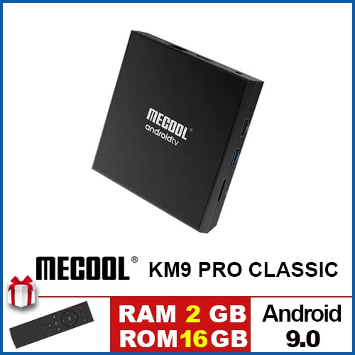 MECOOL KM9 Pro, Android TV 9.0 Chip S905X2 2GB/16GB, điều khiển giọng nói.