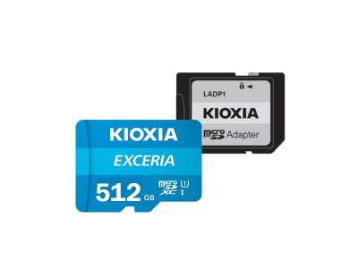 THẺ NHỚ MICROSD KIOXIA-512GB-EXCERIA CL10 UHS-I U3 GHI HÌNH 4K TỐC ĐỘ 100M/S-LMEX2L064GG4   